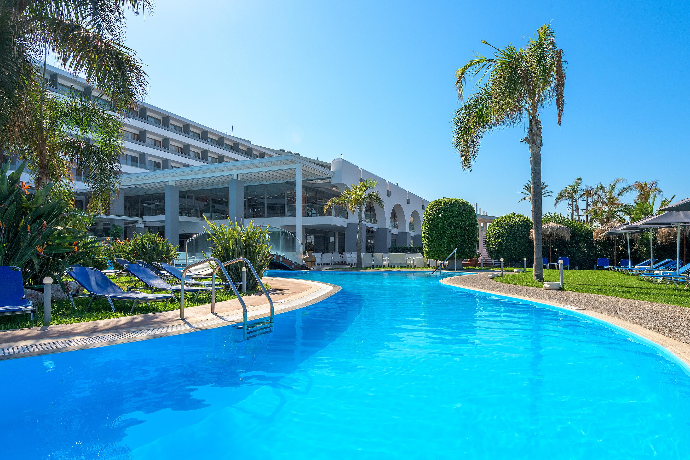 Oceanis Beach Hotel Ixia  Exteriör bild