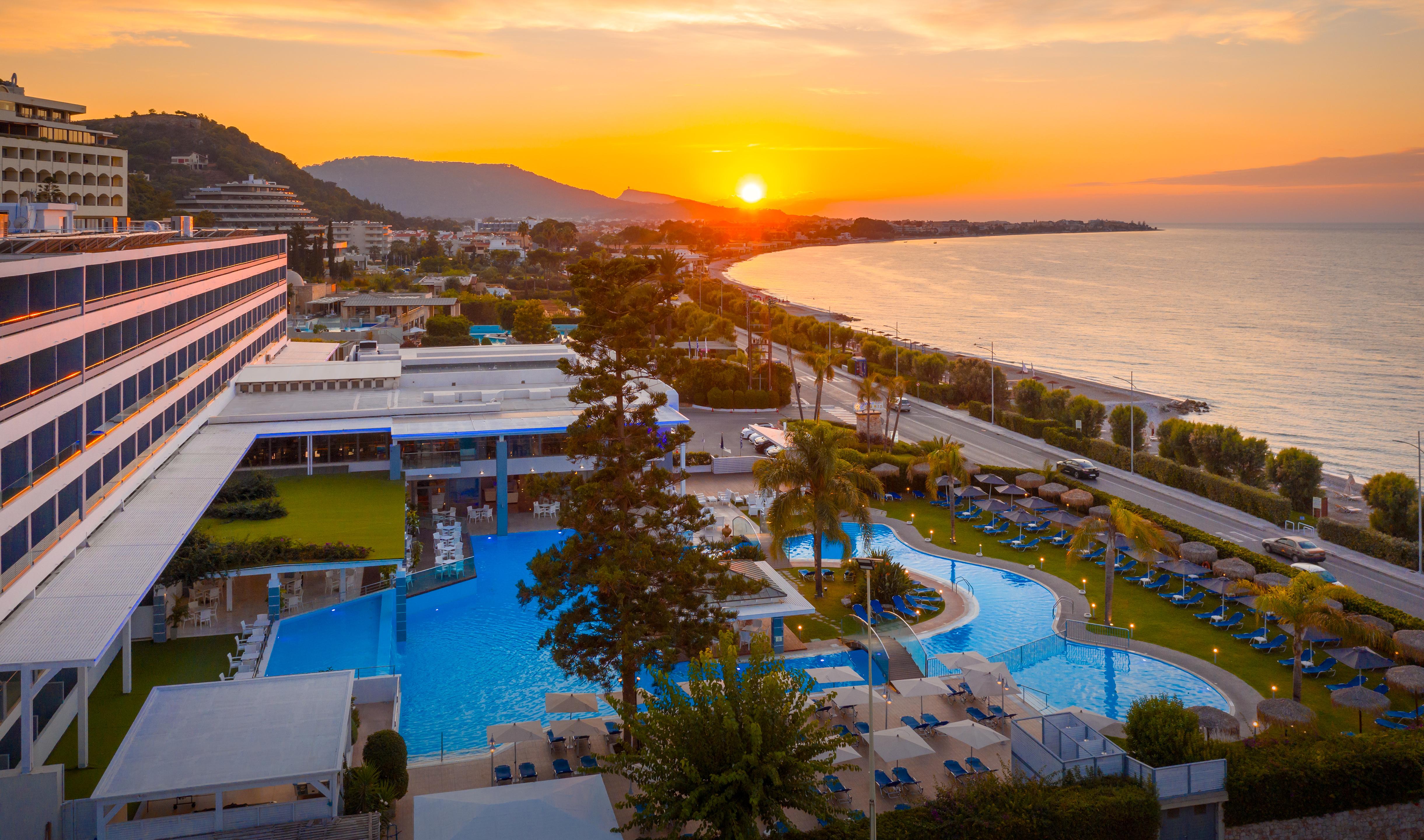 Oceanis Beach Hotel Ixia  Exteriör bild